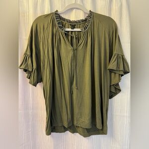 J. Crew Green Blouse Elegant and Versatile